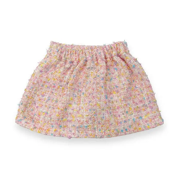 16318-B Multi-Color Tweed Skirt