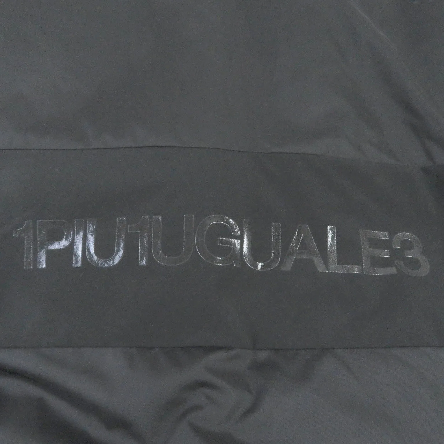 1piu1uguale3 Military Coat Black Nylon Polyester Parka