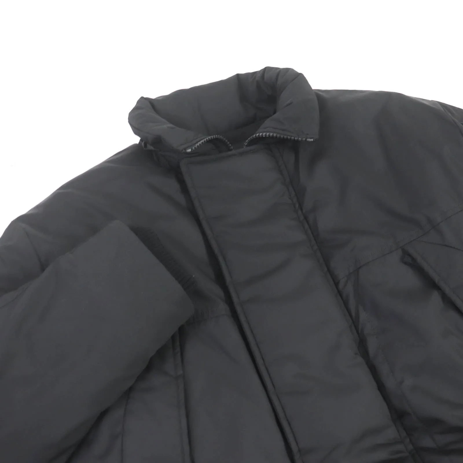 1piu1uguale3 Military Coat Black Nylon Polyester Parka