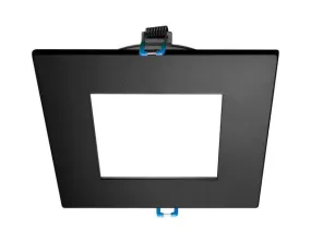 4 in. Square Black Flat Panel LED Downlight in 5000K