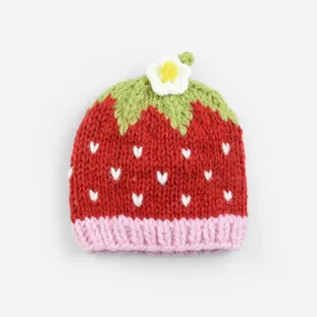 Addie Strawberry Hand-Knit Hat