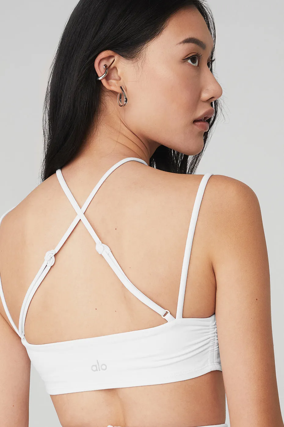 Airbrush Electric Off The Shoulder Bra - White