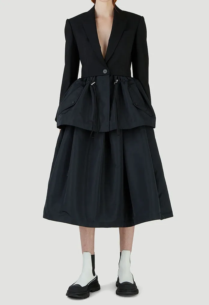 Alexander McQueen Hybrid Parka Peplum Jacket