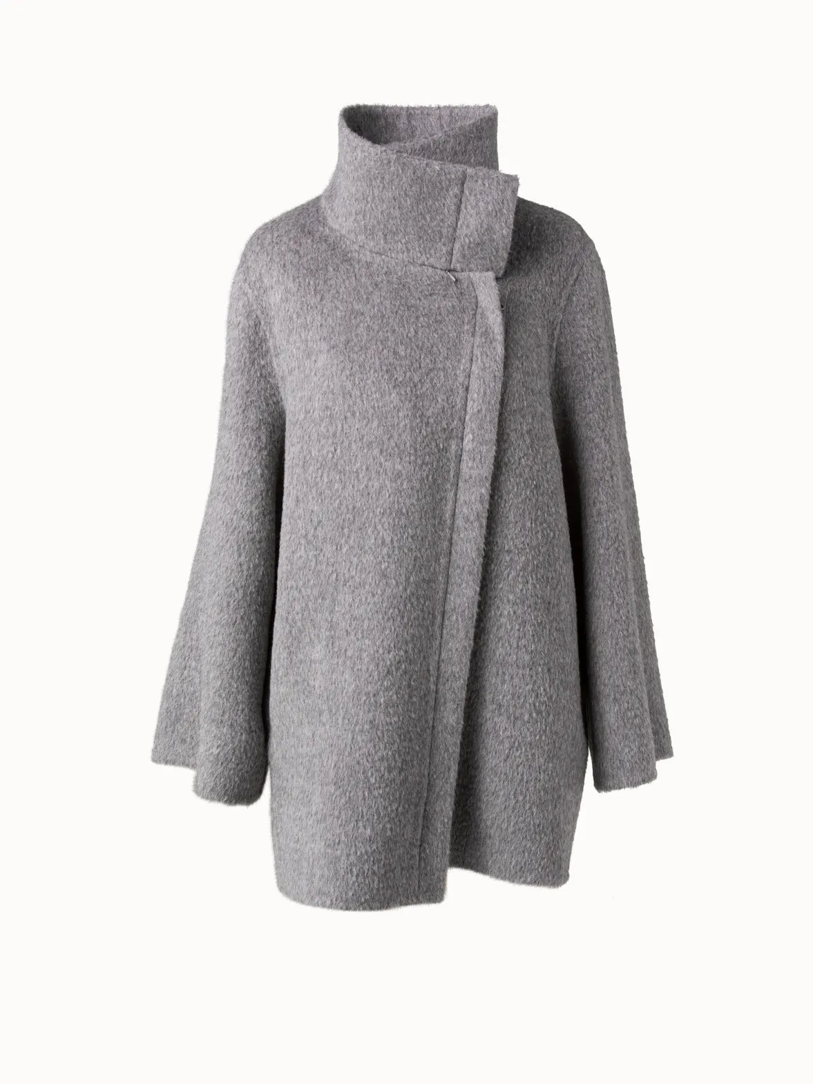 Alpaca Wool Double-Face Double-Layer Parka