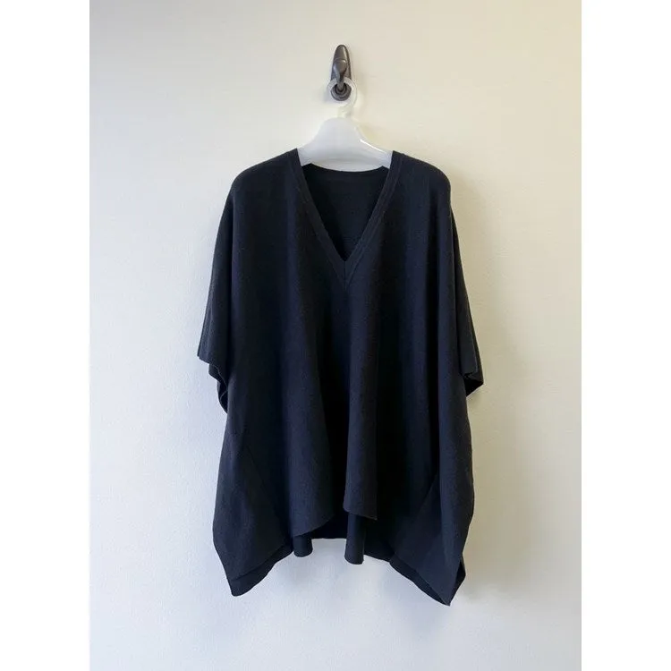 Anywear V-Neck Poncho - Black