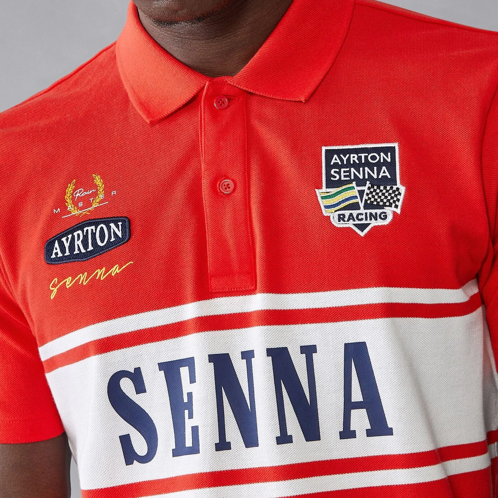 Ayrton Senna Men's Legacy Polo Shirt - Red