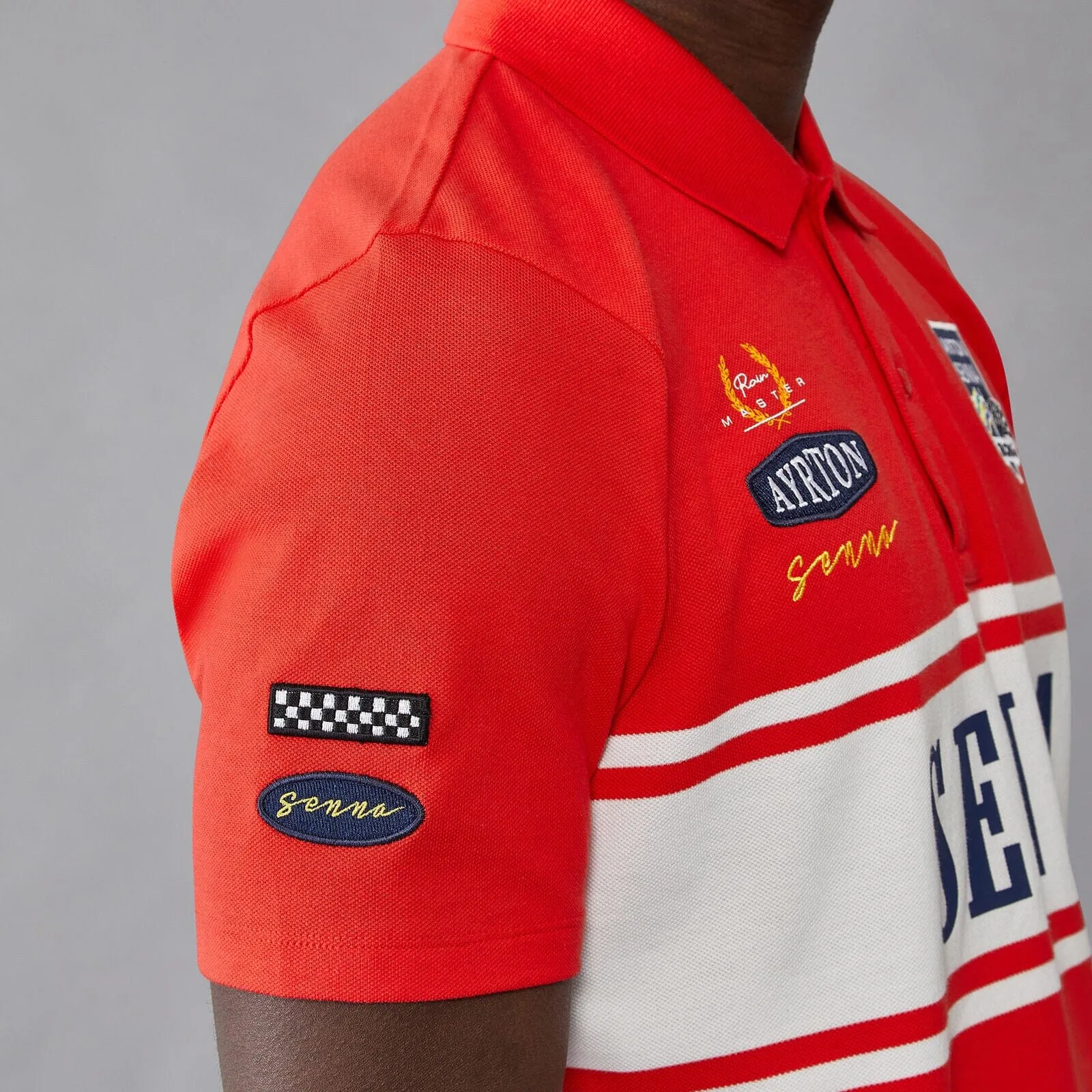 Ayrton Senna Men's Legacy Polo Shirt - Red