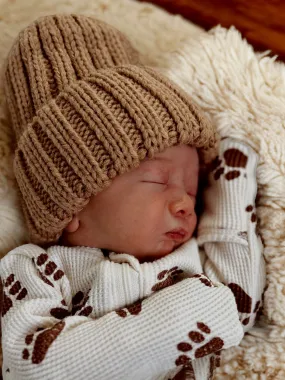 Baby's First Hat, Chunky Knit Tawny