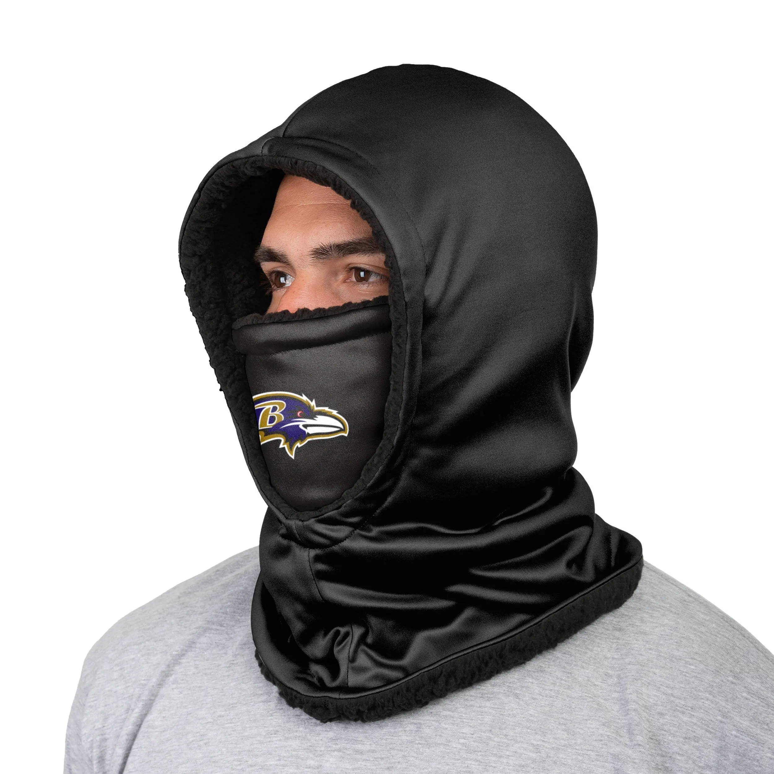 Baltimore Ravens NFL Black Hooded Gaiter