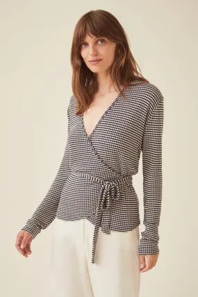 Bentley Scallop Knit Wrap Cardigan