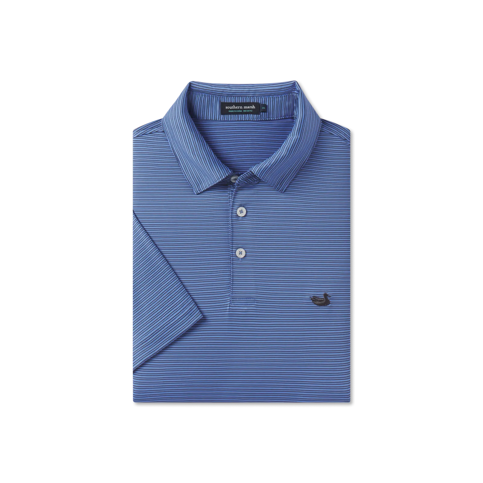 Bermuda Performance Polo - Clearwater Stripe