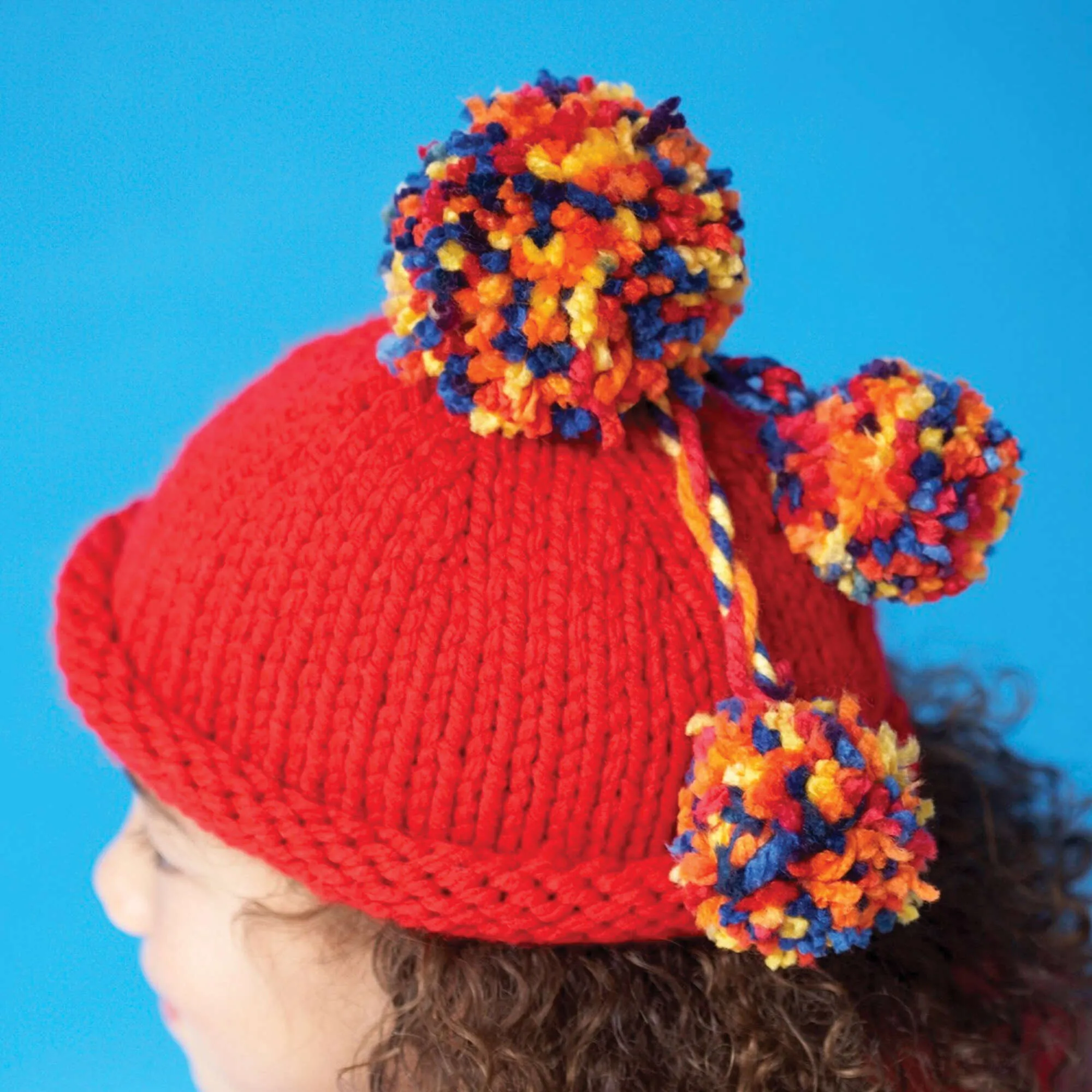 Bernat Knit Pompom Beanie