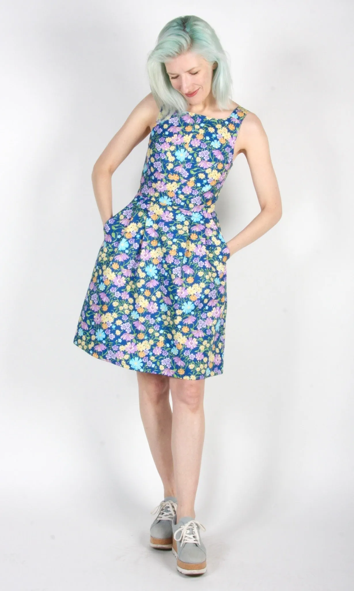 Birds of North America Myrmidon Dress - Blue Meadow (Online Exclusive)