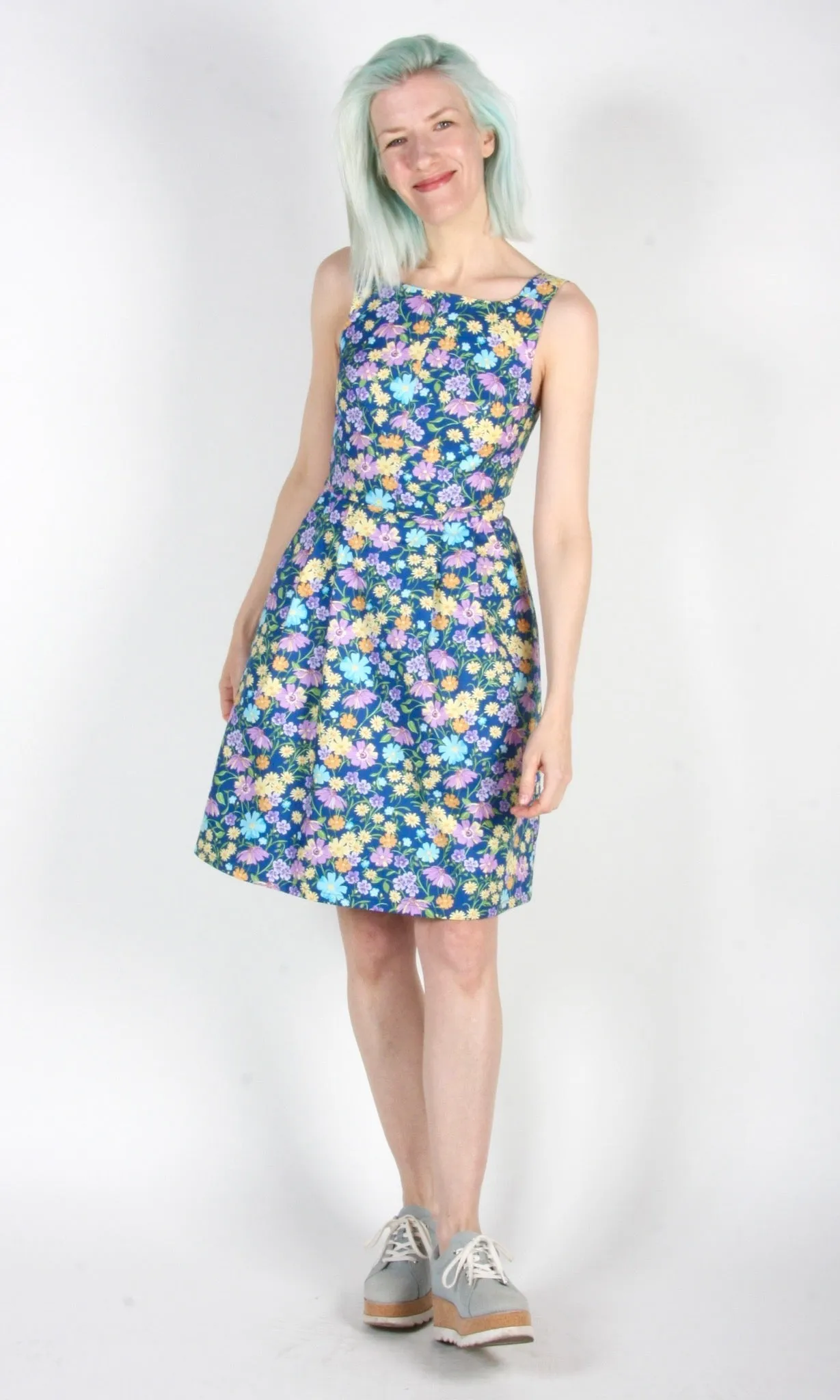 Birds of North America Myrmidon Dress - Blue Meadow (Online Exclusive)