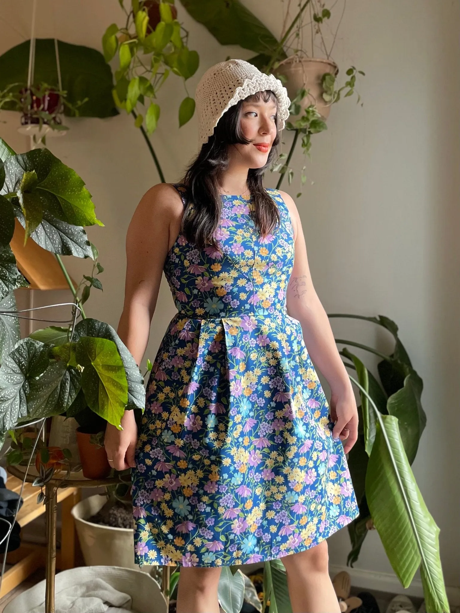 Birds of North America Myrmidon Dress - Blue Meadow (Online Exclusive)