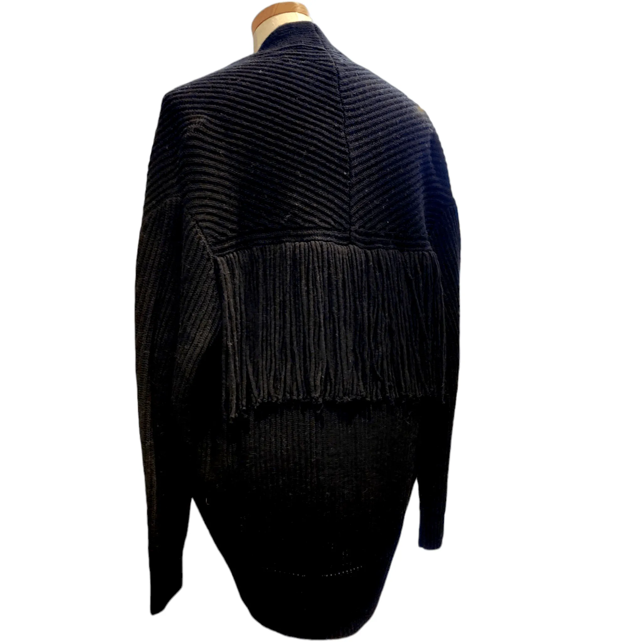 Black V Neck Cardigan Sweater Silvana