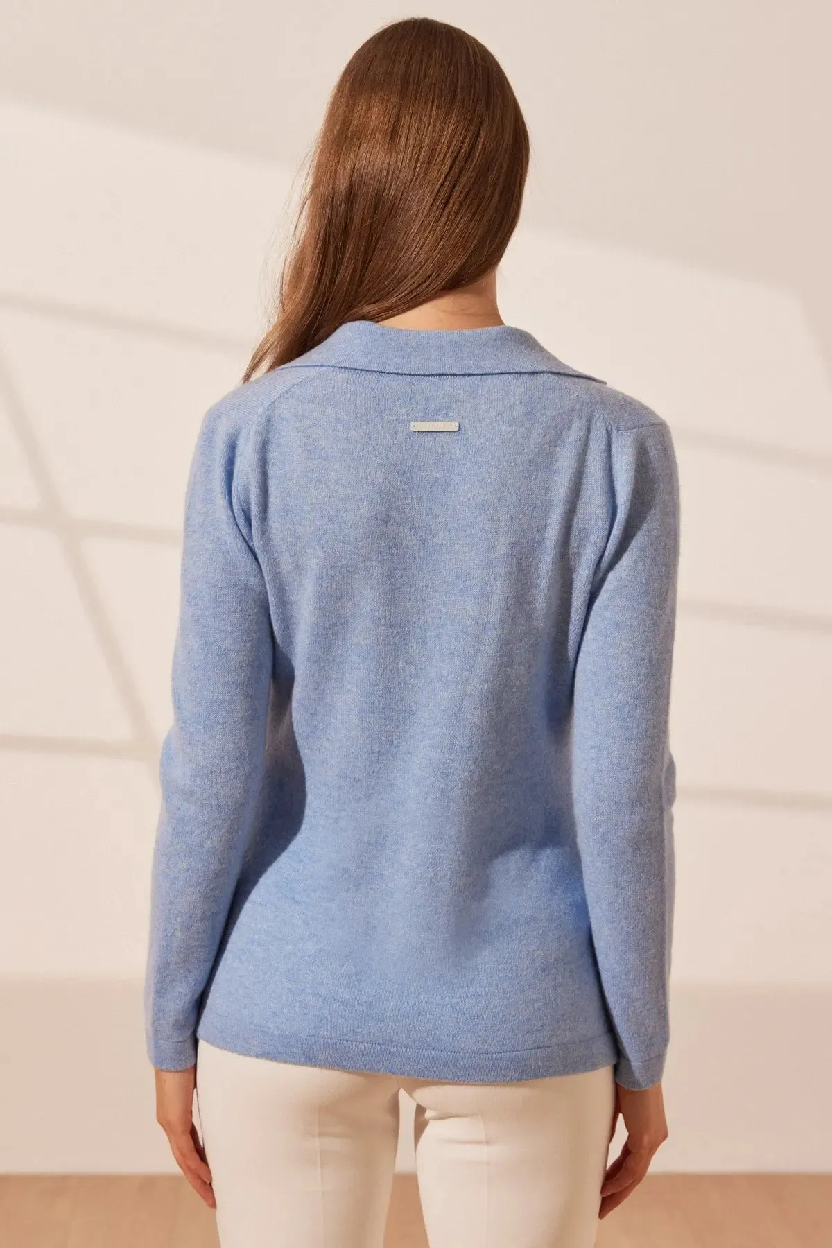 Blue Pure Cashmere Kostir Women's Sweater