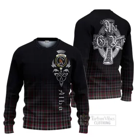 Borthwick Tartan Ugly Sweater Featuring Alba Gu Brath Family Crest Celtic Inspired