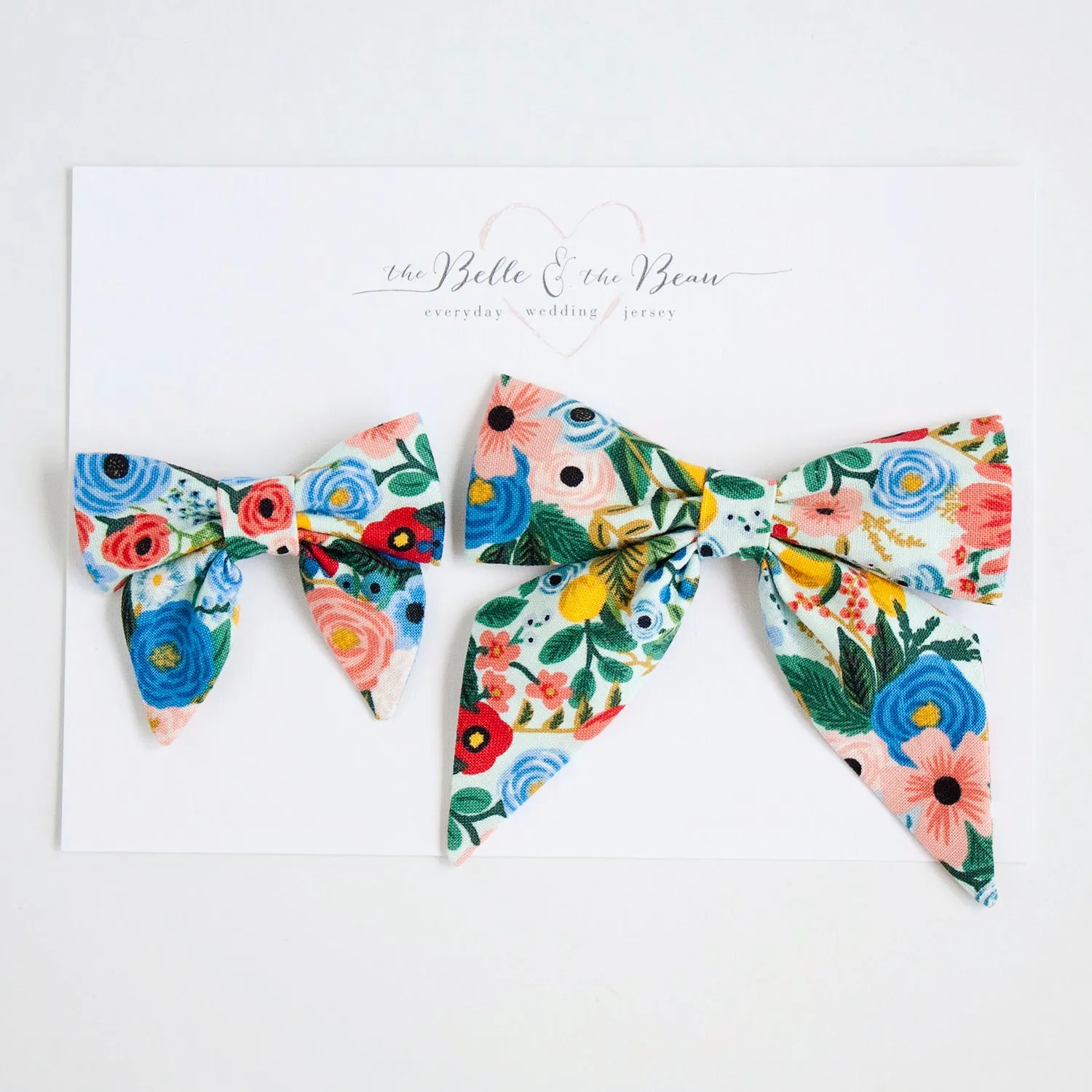 Boy's Bow Tie / Petite Garden Party In Blue