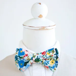 Boy's Bow Tie / Petite Garden Party In Blue