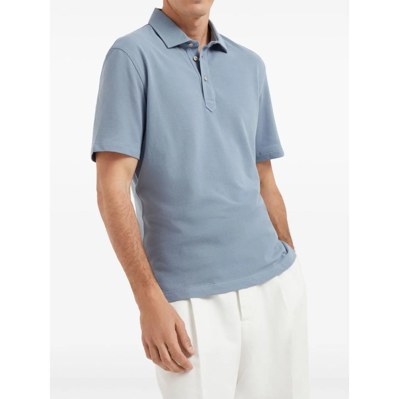 Brunello Cucinelli T-shirts and Polos Clear Blue