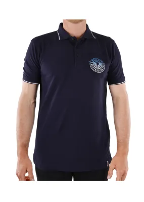 Bullzye Mens Bullring S/S Polo - Navy - B1S1500080