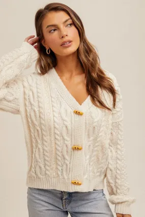 Cable Knit Cardigan 8153