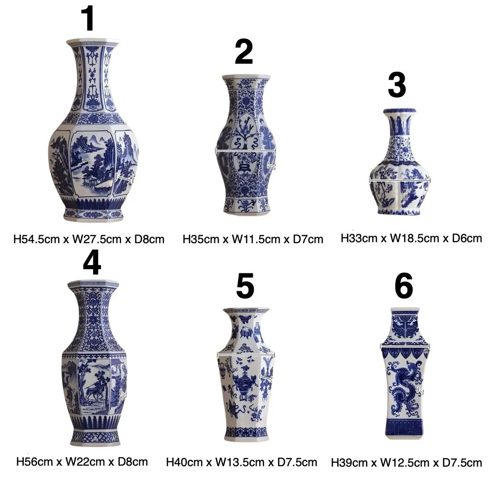 Chinese Blue and White Vase Wall Art