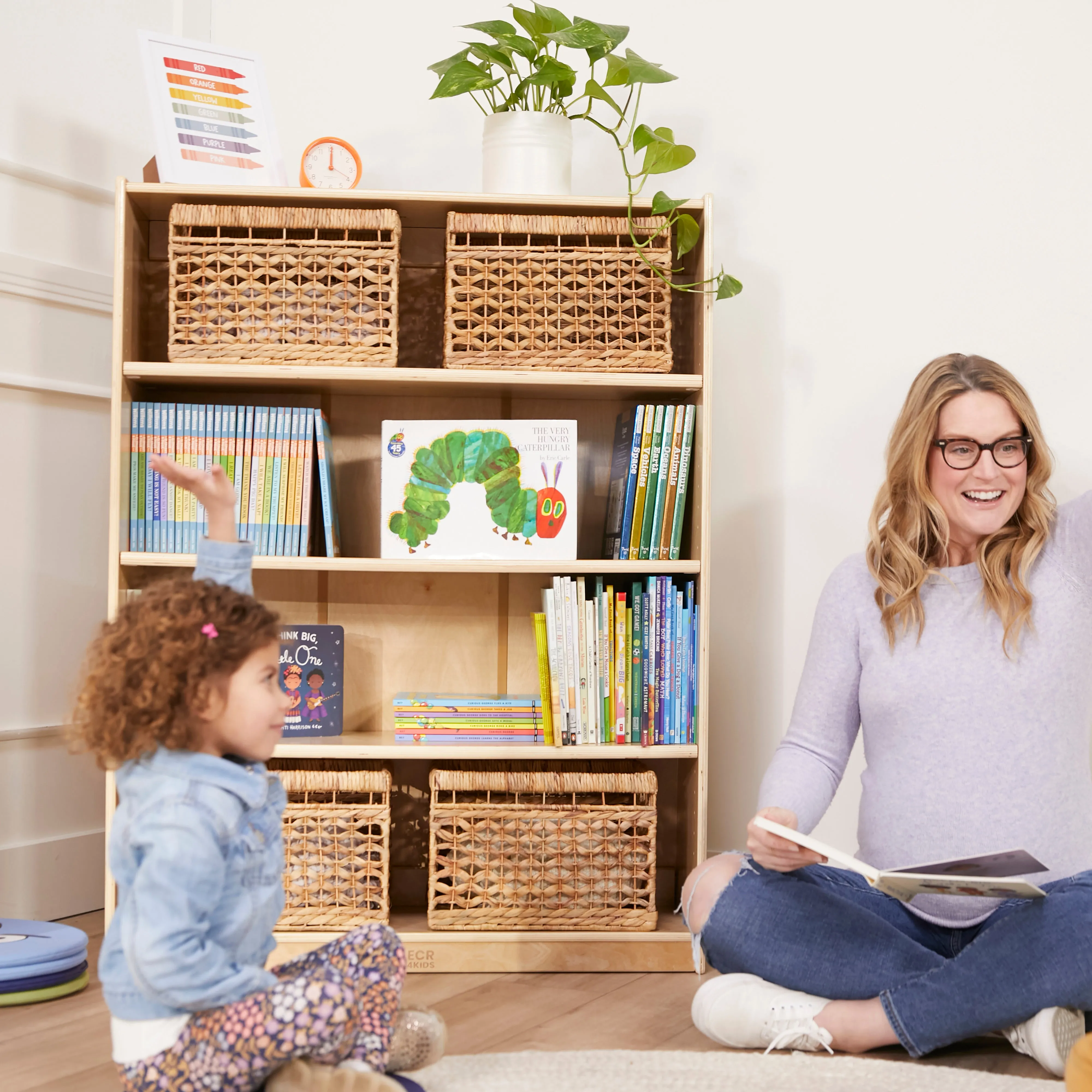 Classic Bookcase, Adjustable Shelves, 48in H