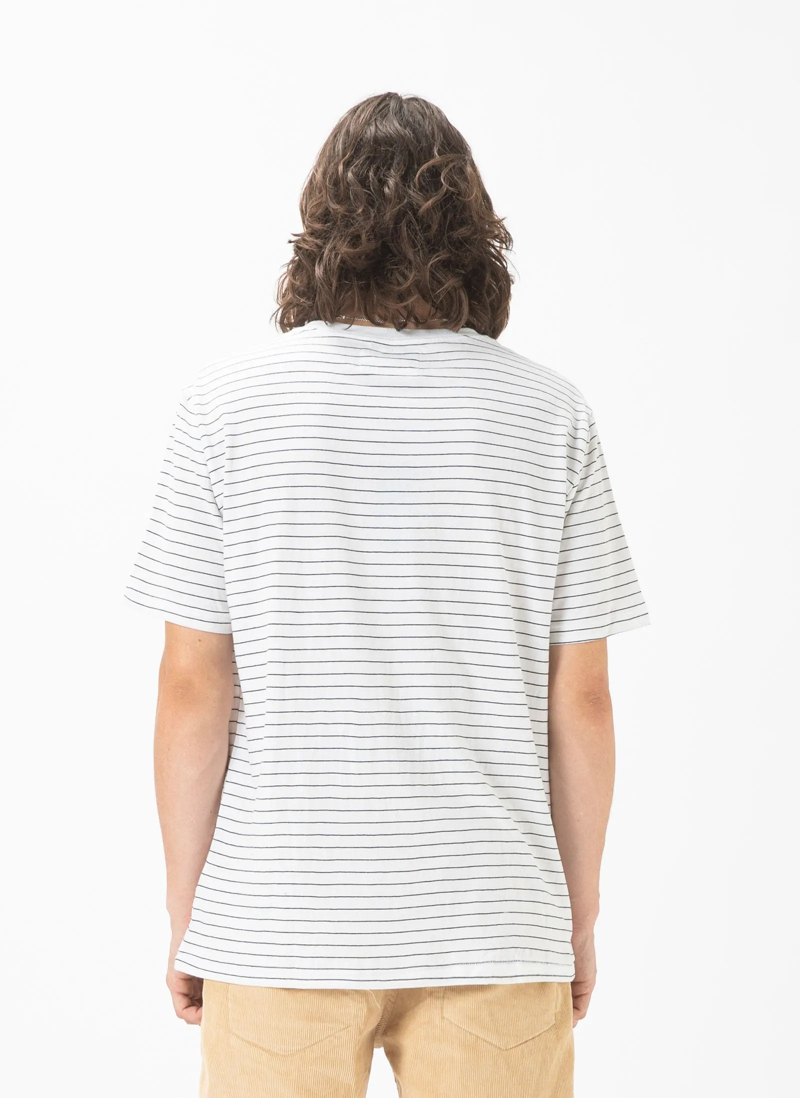 Colour Script Tee White Stripe