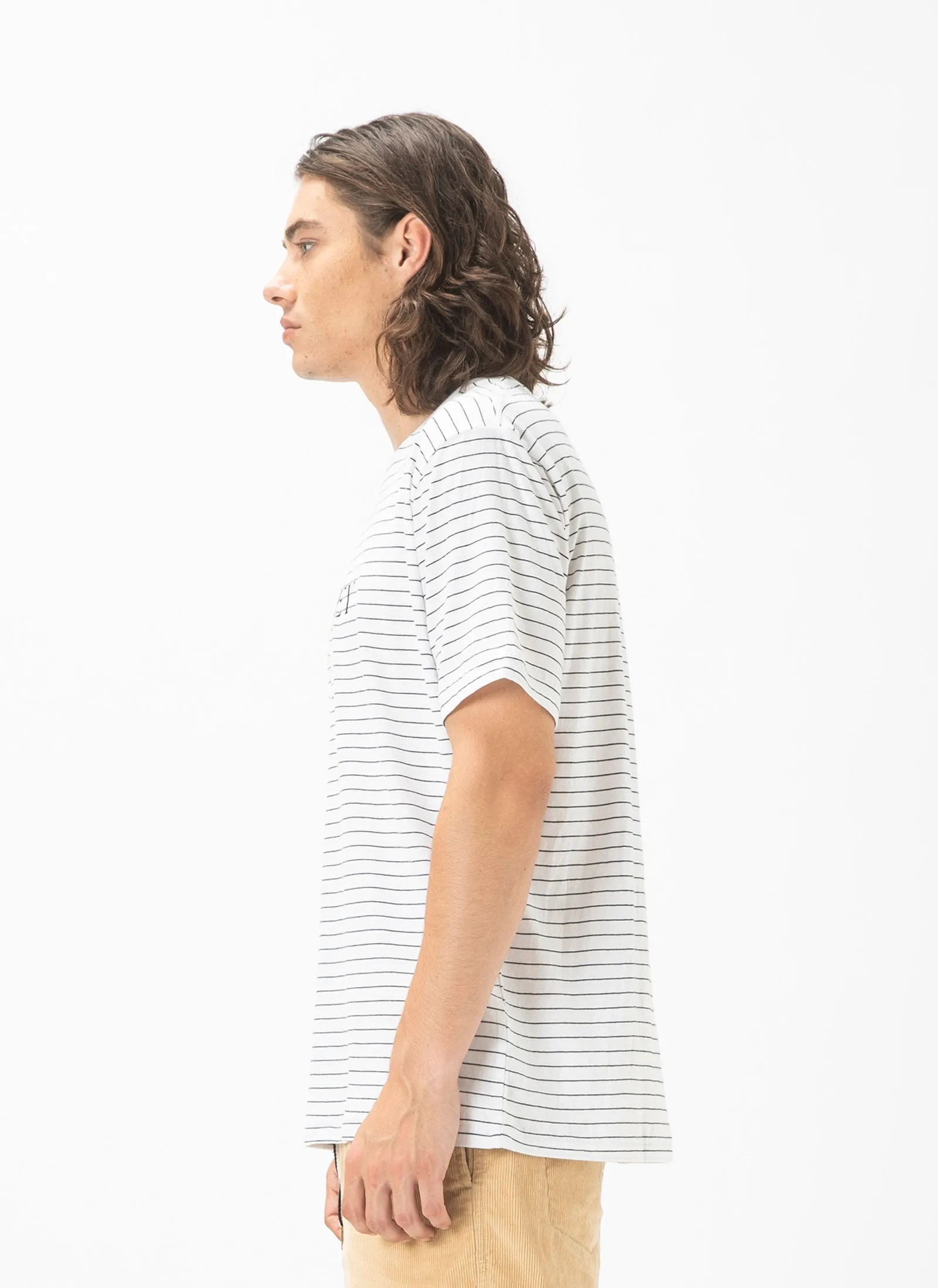 Colour Script Tee White Stripe