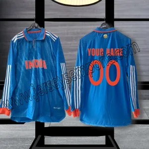 Customized Team India Full Sleeve Jersey 2023-24 - Player Edition