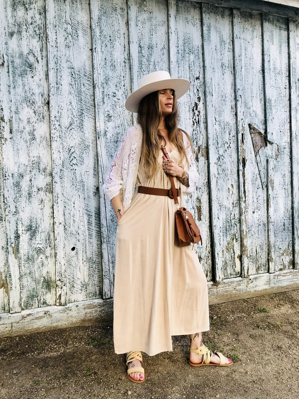 Cypress Maxi Dress- Natural