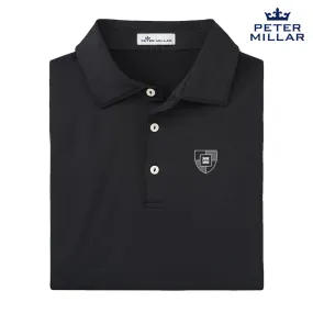 Delt Peter Millar Black Polo With Symbol