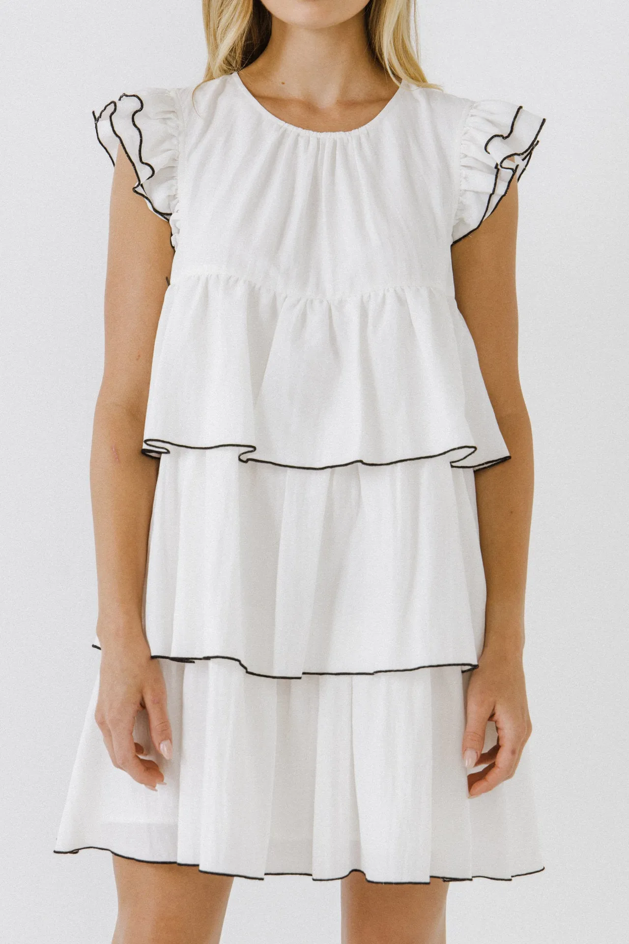 English Factory - Contrast Detail Babydoll Dress