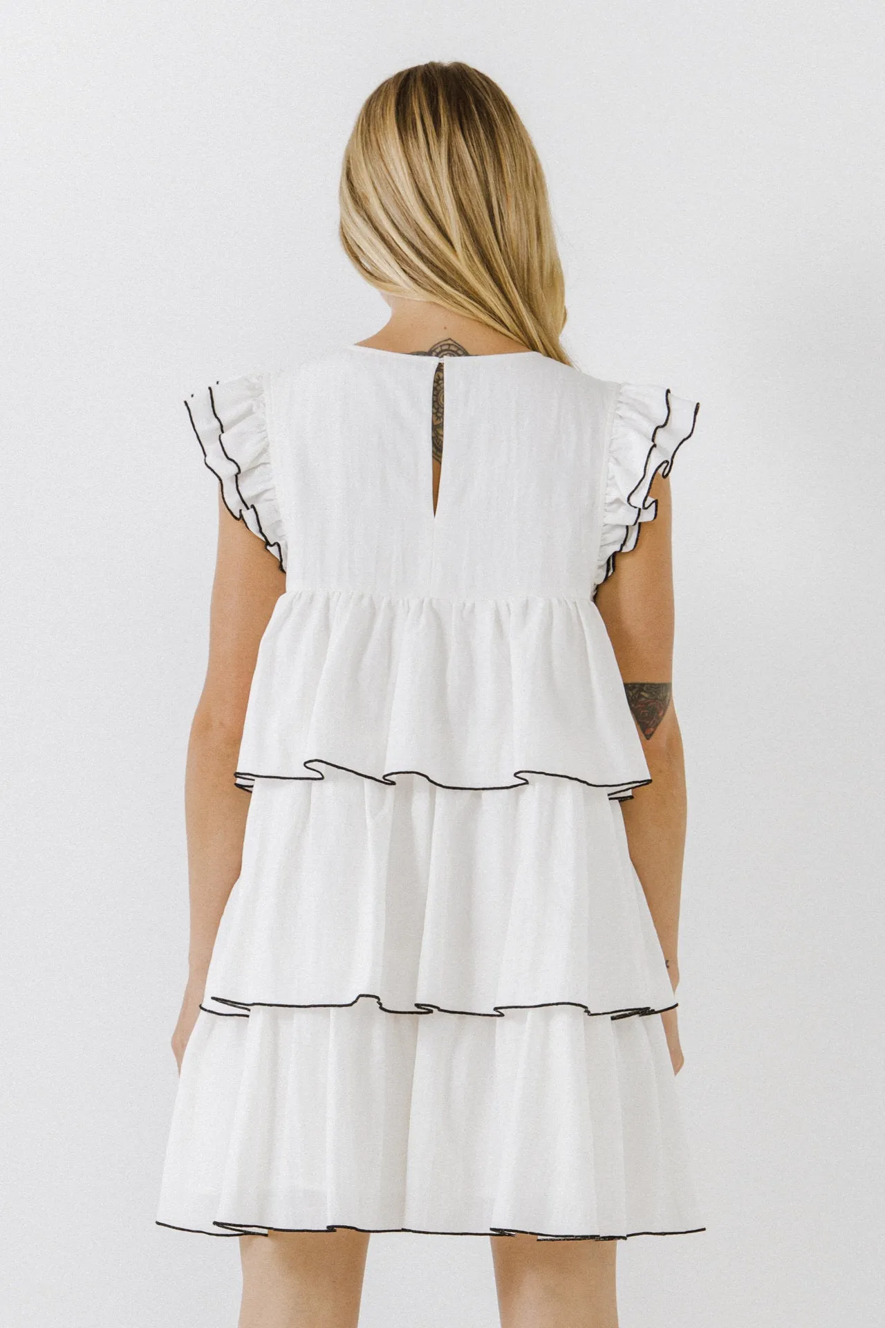 English Factory - Contrast Detail Babydoll Dress