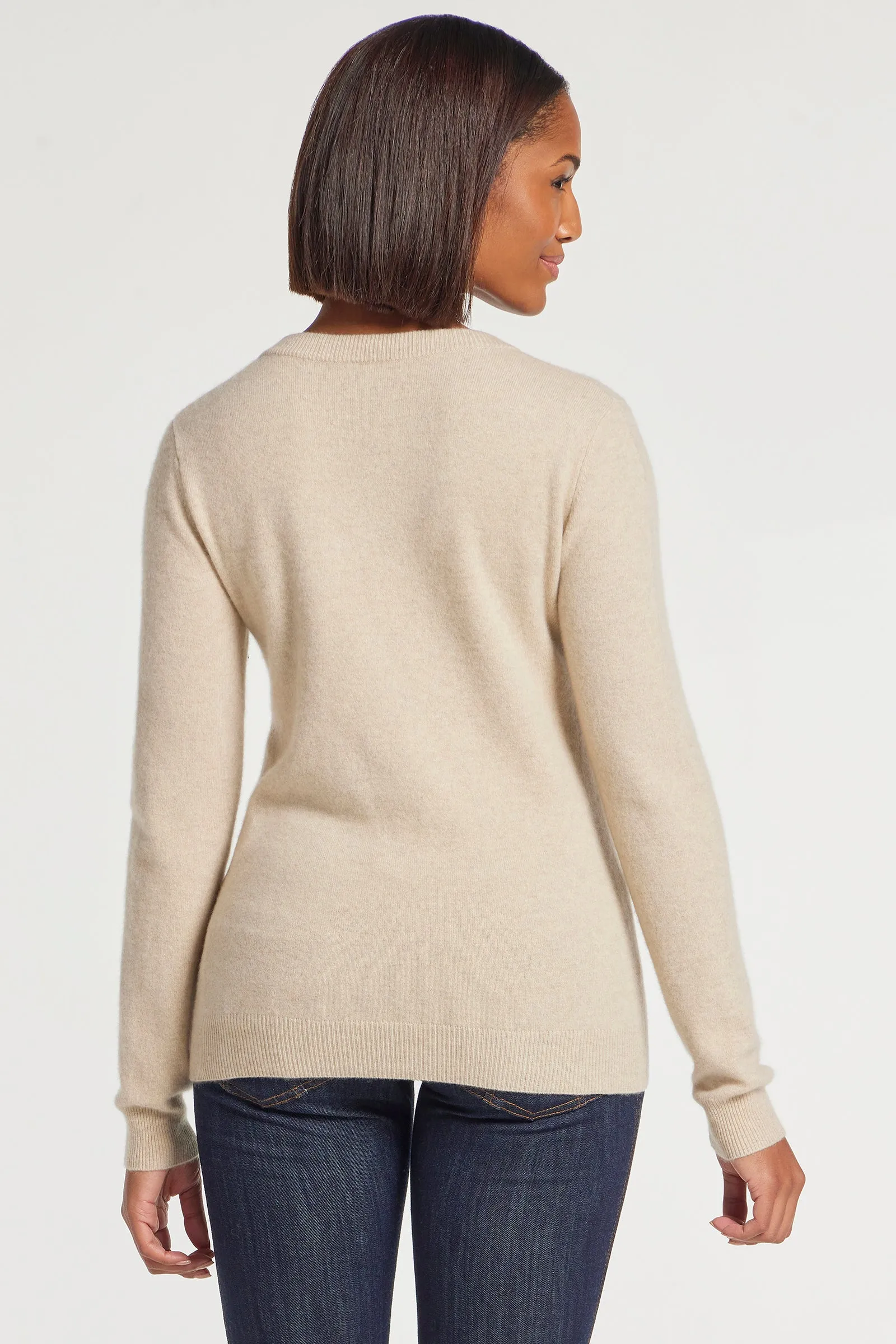 Etta V-Neck Cashmere Sweater Top