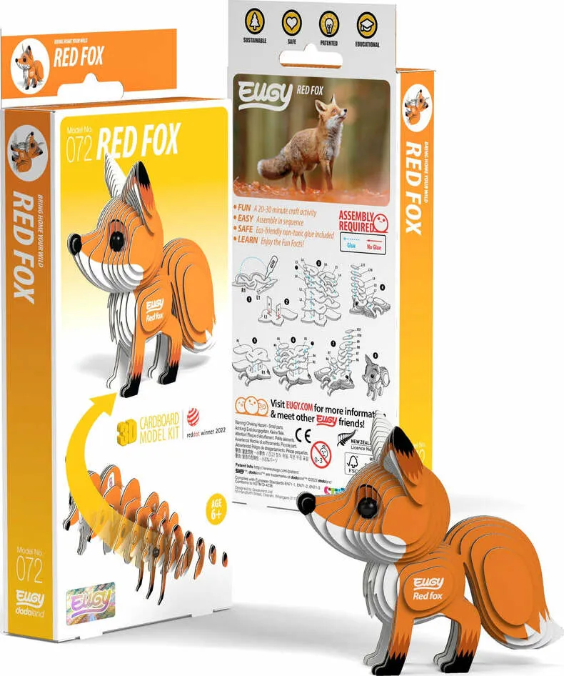 EUGY 3D Puzzle - Red Fox