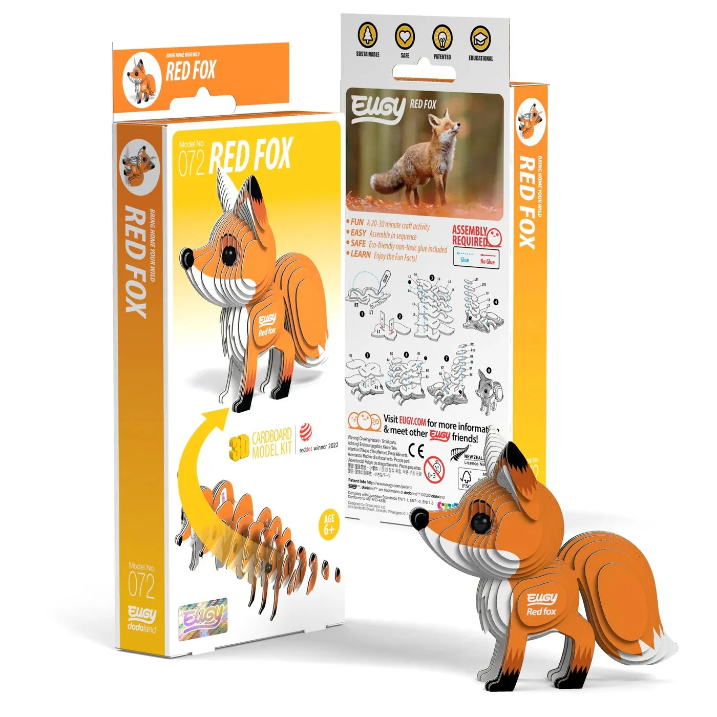 EUGY 3D Puzzle - Red Fox