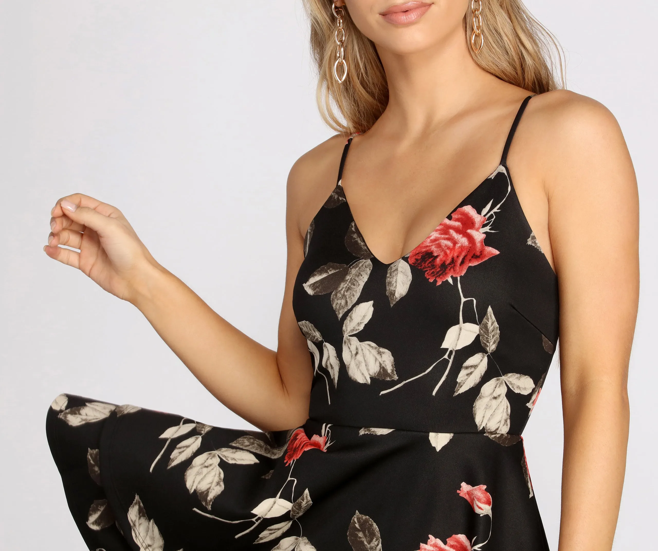 Floral Passion Scuba Skater Dress