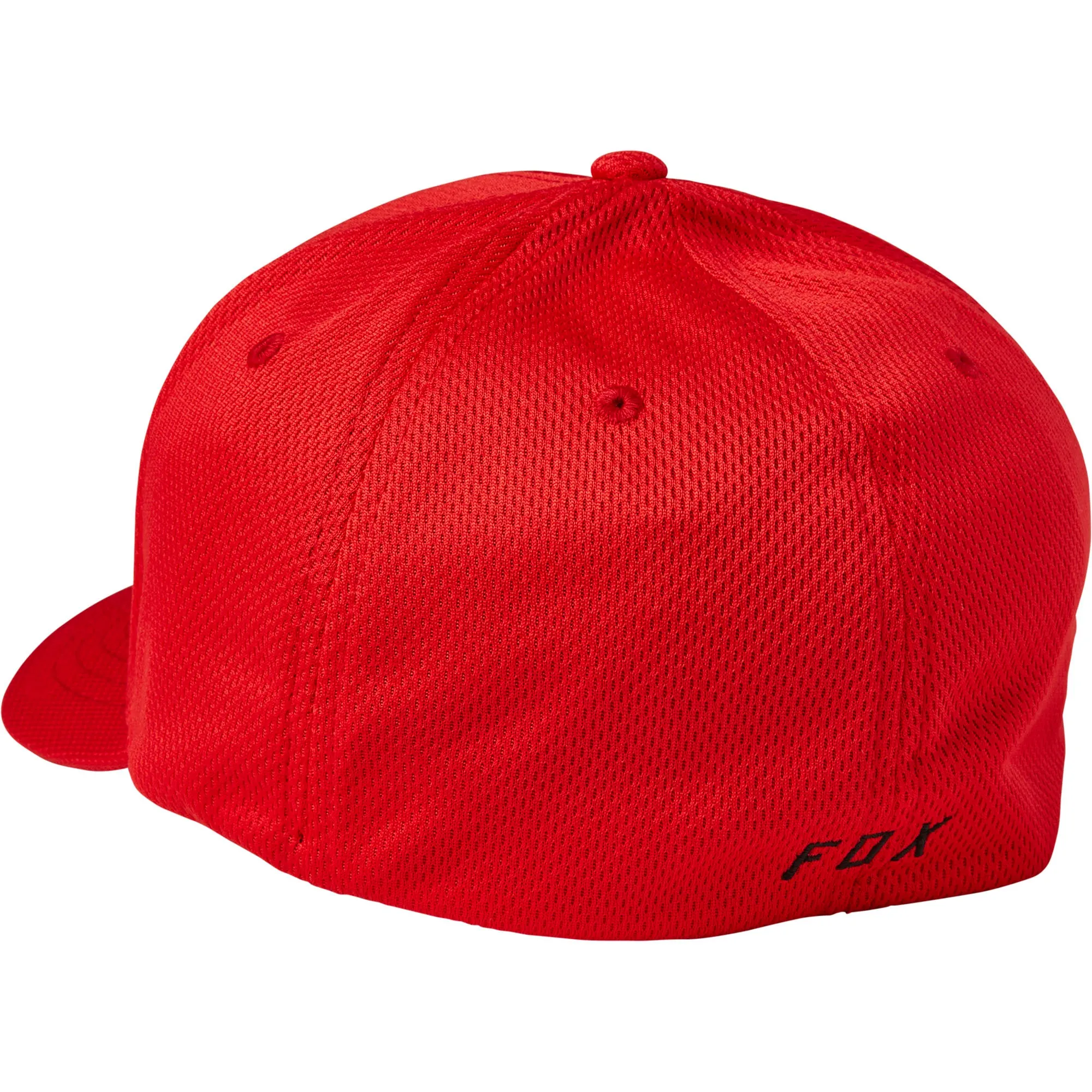 Fox Racing  Mens Lithotype FlexFit 2.0 Hat Baseball Cap Curved Bill Flame Red