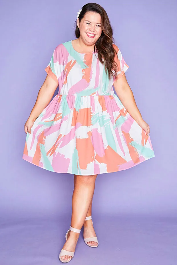 Freya Brushstrokes Dress