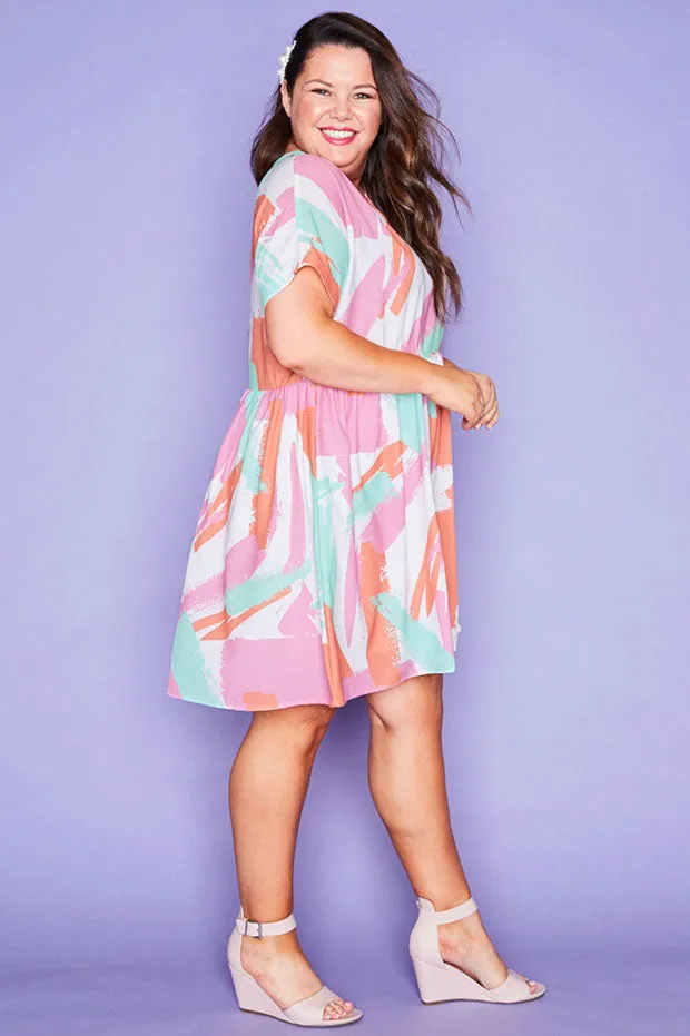 Freya Brushstrokes Dress