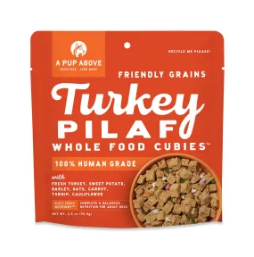 Friendly Grains Single Protein Sous-Vide Turkey Pilaf Dog Porchetta Cubes