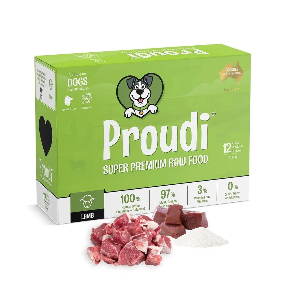 Frozen Single Protein Lamb Raw Dog Food