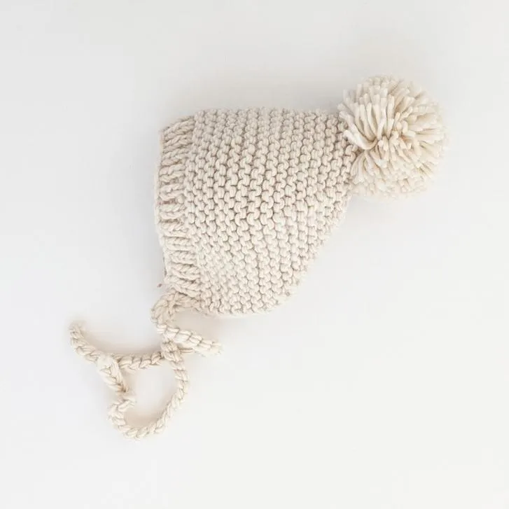 Garter Stitch Knit Bonnet