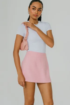 Glam Icon Tweed Skort (Pink)