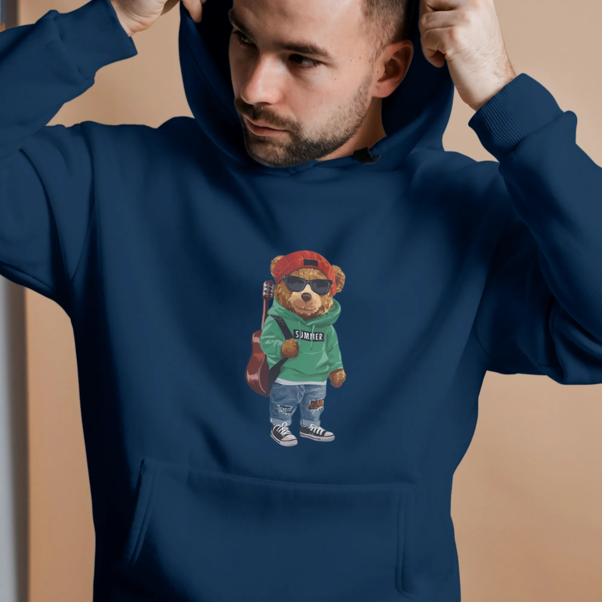 Green Polo Bear Hoodie