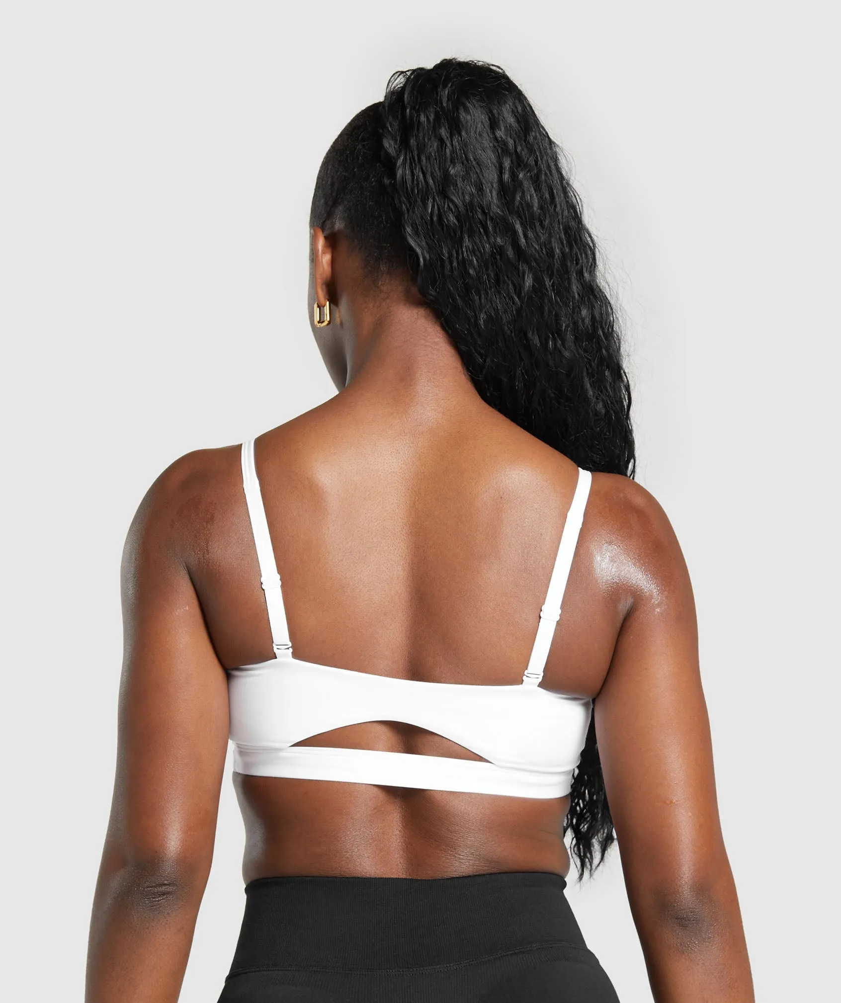 Gymshark Cut Out Bandeau - White