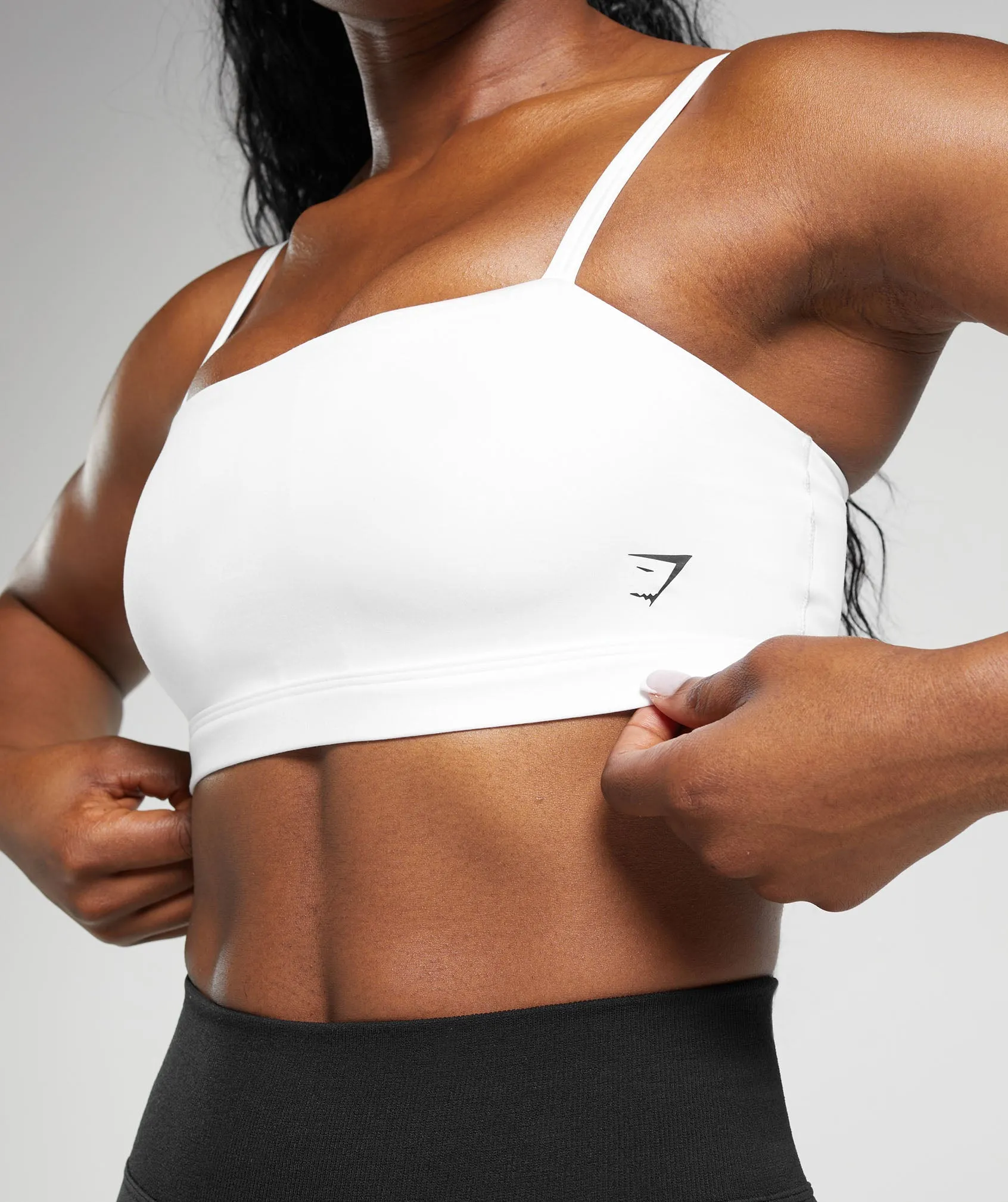 Gymshark Cut Out Bandeau - White